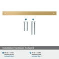 thumbnail image 4 of Amerock Ladera 12-5/8 inch (320mm) Center-to-Center Rectangle Champagne Bronze Cabinet Pull Backplate, 4 of 6