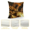 thumbnail image 4 of GOSMITH Throw Pillow Cover - Sunrise Aesthetic Lark Sun Branches Forest White, 4 of 5
