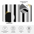 thumbnail image 3 of Black Gray Striped Door Mat Indoor Outdoor, Farmhouse Stripe Art Non Slip Welcome Mat with Rubber Backing, Absorbent Fabric Front Door Mats Entryway Rug for Home Patio Entrance 18"x30", 3 of 9