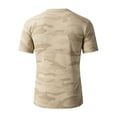 thumbnail image 4 of Fabrcox Camo Workout Mens Shirts Quick Dry Crew Neck Men's Short Sleeve Shirt Big and Tall Lightweight Outdoor Running Athletic Mens T Shirts Graphic Khaki XXL, 4 of 4