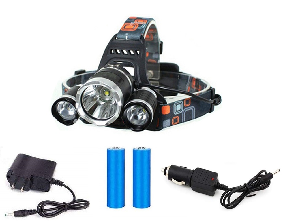 Headlamp Headlight Zoomable 3 Modes For Camping Hiking Fishing USB Outdoor