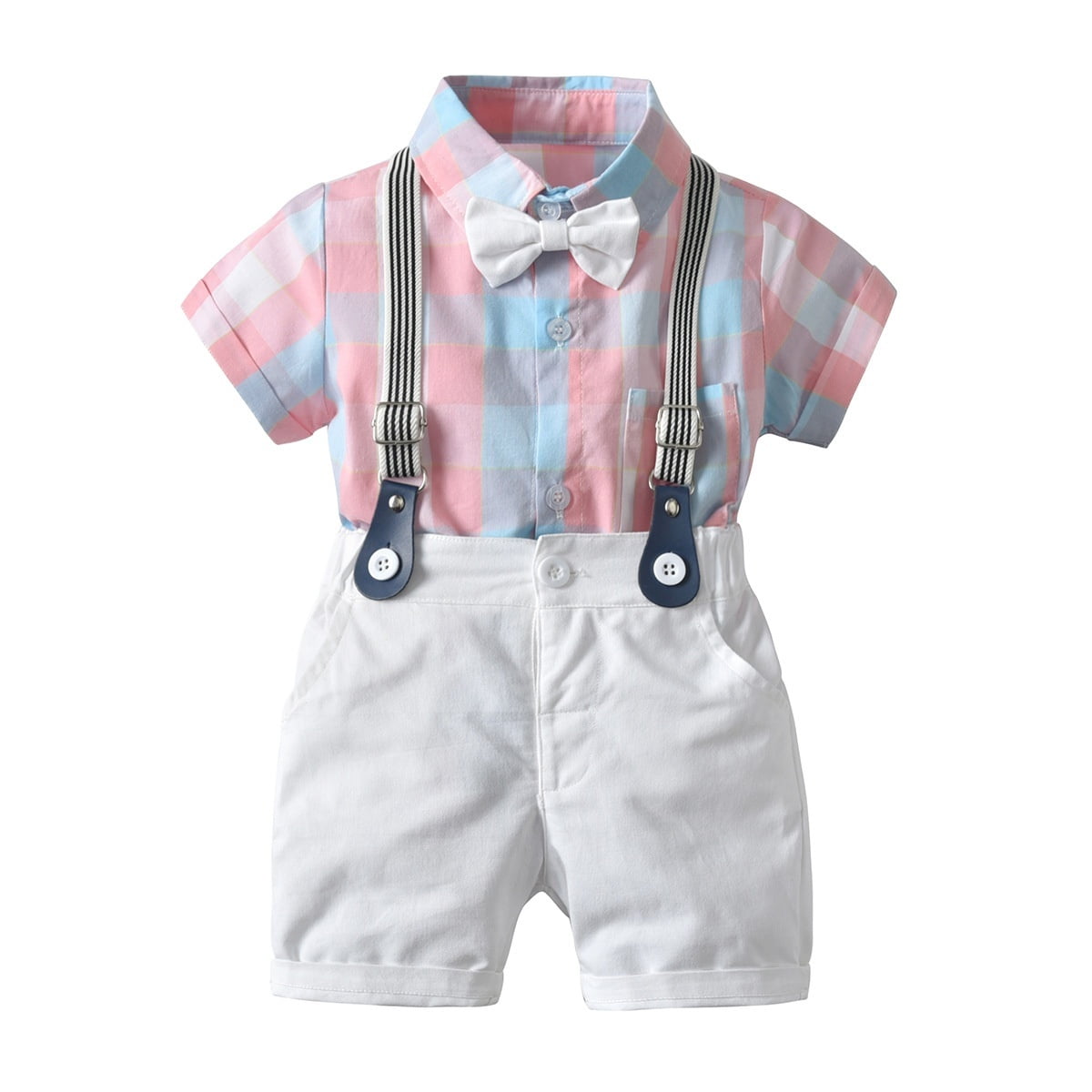 baby boy dress shorts with suspenders