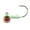 Glo Watermelon, variant on Northland Fishing Tackle Tungsten Short Shank Jig, 2 Card, Glo Moonlight, 1/8oz