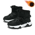 thumbnail image 3 of Dakaela Winter Snow Boots for Boy Girl Lightweight Outdoor Kids Hiking Walking Shoes Toddler Fleece Lined Ankle Booties Black, 3 of 6