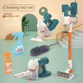 thumbnail image 3 of Simulation Cleaning Tools Play House Toys Sweeper Vacuum Cleaner Mop Dustpan Cleaning Tool Set Toy Combination, 3 of 8