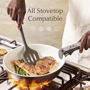 CAROTE 33-Pieces Ceramic Cookware Set, Nonstick Pots and Pans with Detachable Handles and Lids, Induction Compatible, Diswasher Safe, Black