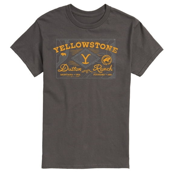 Yellowstone - Dutton Ranch Badge - Men's Short Sleeve Graphic T-Shirt