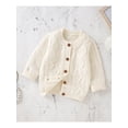 thumbnail image 3 of Baby Girls Long Sleeve CrewneckButton-Down Cardigan Sweater for Spring Fall WInter, 0-18 Months, 3 of 9