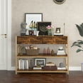 thumbnail image 3 of Roromall Console Table with Drawers, Narrow Entryway Table with Metal Frame, Long Behind Couch Table Sofa Table for Living Room Kitchen Hallway Foyer, 3 of 6