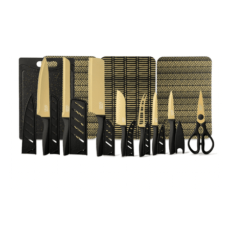 Thyme & Table Essential Edition 20-Piece Cutlery Knife Set, Black