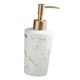 thumbnail image 1 of botella dispensadora de jabón de jabón de cerámica, bomba de mano portátil , con capacidad para 250ml, botella de loción con patrón de mármol líquido para, 1 of 7