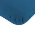 thumbnail image 3 of Jordan Manufacturing Sunbrella 45" x 22" Canvas Regatta Blue Solid Rectangular Outdoor Chair Cushion with Ties and Hanger Loop, 3 of 11