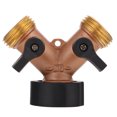 thumbnail image 1 of MasteelfCA Irrigation Hose Adapter Hose Sprinkling Tool Garden 2-Way Adapter (3/4" American style), 1 of 7