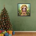 thumbnail image 4 of 5D DIY completo redondo taladro diamante pintura elfo niña kit decoración del hogar 30x30cm, 4 of 9