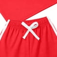thumbnail image 4 of Mifsaly 2 Piece Short Sets for Girls Summer Short Sleeve Crewneck Cropped T-Shirts and Athletic Shorts Kids Breathable Casual Sportswear Clothes, 4 of 7