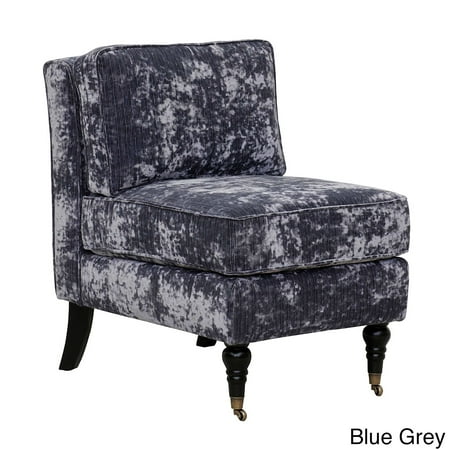 iconic home chic home gandhi beige blue grey velvet oak armless