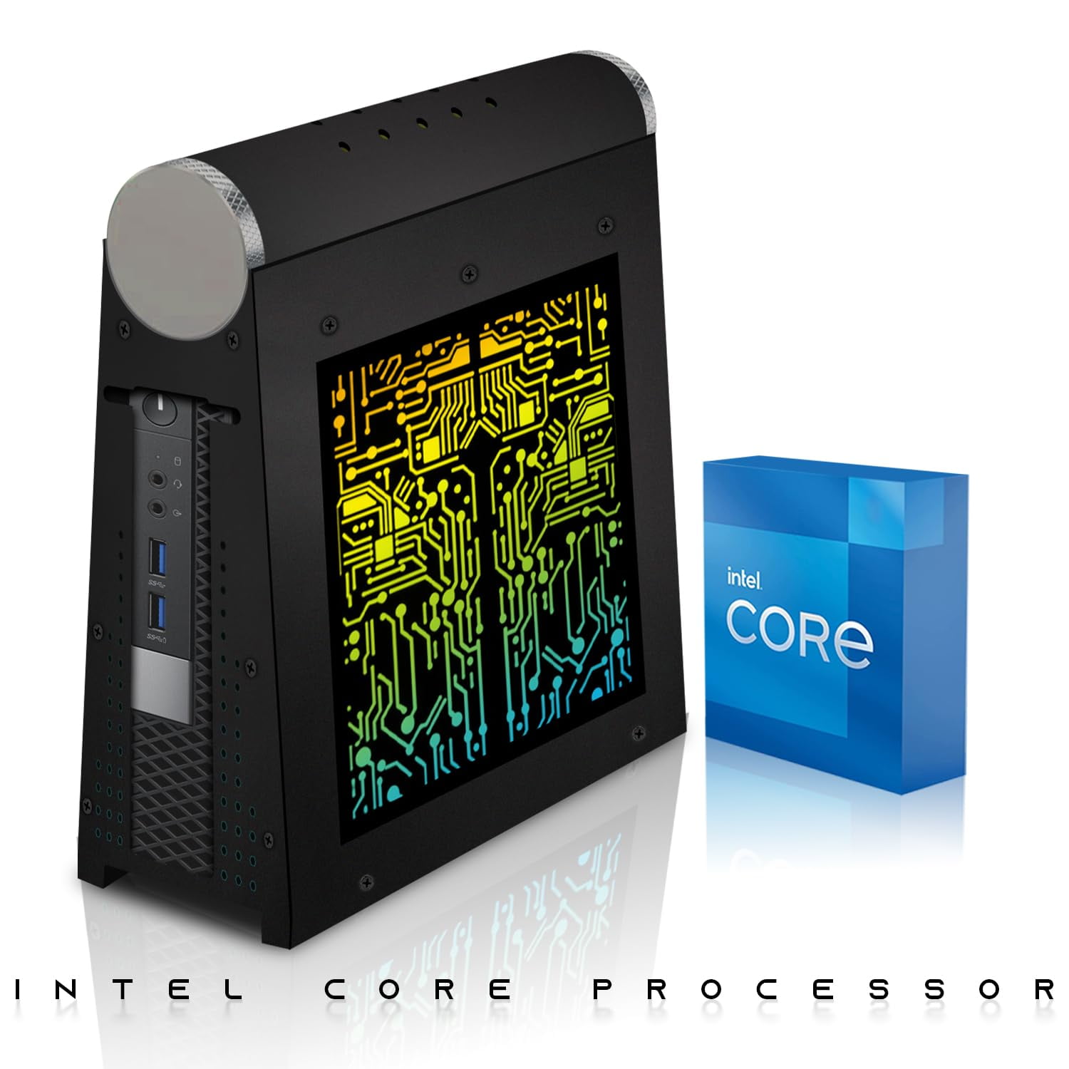 Restored TechMagnet CyberCube Mini PC Bundle – Intel Core i7 4th