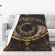 thumbnail image 1 of Balery Mystical Golden Eye Manta de Felpa Suave y Acogedora – Cobija de Franela Aterciopelada para Cama, Lavable y Cálida para Sofá, Mascotas, Transpirable-80"x60", 1 of 7