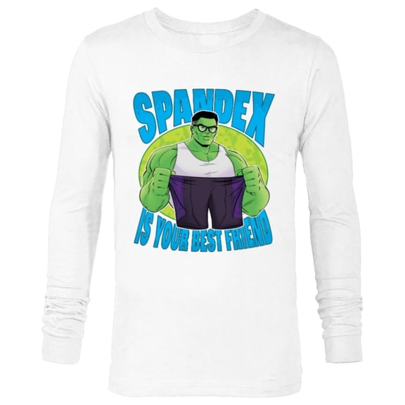Marvel Studios Hulk Spandex is Your Best Friend She-Hulk - Long Sleeve T-Shirt for Men - Customized-White