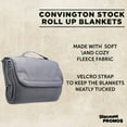 thumbnail image 3 of Roll Up Picnic Blankets Set of 10, Bulk Pack - Great outdoor blanket for Camping, Picnic, Beach, Sports, Outdoor Activities - Grey, 3 of 3
