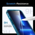 thumbnail image 5 of JETech 2 in 1 Case for iPhone 13 Pro Max 6.7-Inch, with 2-Pack Screen Protector, Full Coverage Tempered Glass Film, Shockproof Clear Back Bumper Phone Cover, Anti-Scratch (Navy), 5 of 7