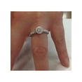 thumbnail image 3 of 3/4ct Vintage Diamond Filigree Round Cut Engagement Ring 14K White Gold, 3 of 4