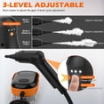 thumbnail image 4 of Koutop Limpiador a vapor para el hogar y el automóvil, vaporizador portátil de mano para limpieza con mango de 3 niveles, calentamiento de 15 s, tanque grande, 16 accesorios: grasa limpia, lechada, az, 4 of 9