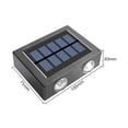 thumbnail image 3 of Lámpara Luz de pared de fácil instalación de iluminación exterior solar de 2 uds 4 LED para Courtyard Park Tmvgtek Para estrenar, 3 of 9