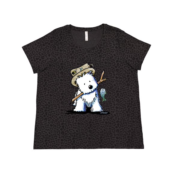 Inktastic Westie Fishing Buddy Women's Plus Size T-Shirt
