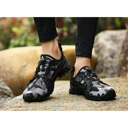 

Mens Water Shoes Barefoot Quick Drying Swim River Beach Aqua Shoes for Athletic Hiking Boating Fishing Diving Surfing
