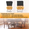 thumbnail image 2 of LAICAIW 16 PCS Square Felt Bottom Silicone Chair Leg Floor Protectors,(2 inch Black)., 2 of 7