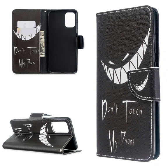 Galaxy S20 Case Cover Wallet, Allytech PU Leather Slim Fit Folio Flip Kickstand Drop Protection Shockproof Colorful Pattern Magnetic Clasp Case Cover for Samsung Galaxy S20 6.2" 2020,Don't Touch