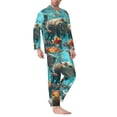 thumbnail image 2 of Sikiie Underwater Swimming Guinea Pig Mens Pajama Set, Soft Warm Long Sleeve Sleepwear, Cozy Button-Down Pjs for Men-X-Large, 2 of 7