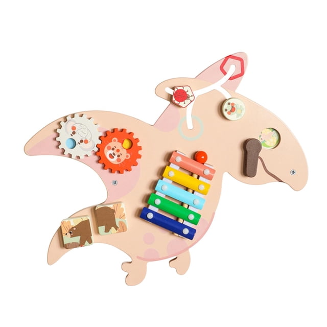 Siruishop Wall Busy Board Gear Activity Board for Coordination Concentration Preschool