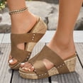 thumbnail image 2 of WILLBEST Sandalias De Plataforma Informales Para Mujer, Zapatos De Plataforma Con Punta Abierta Y Tacón De Cuña Para Uso Diario En Primavera Y Verano, Con Pantalones Cortos Y Vaqueros., 2 of 9
