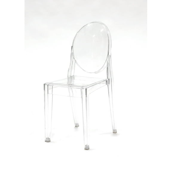 Chair - Phantom Resin w/o Arms - Clear (4/Box)