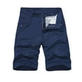 thumbnail image 2 of UVEASISHA Ripstop Cargo Shorts for Men Relaxed Fit Outdoor Short Pants Tactical Work Shorts with Pockets Blue XL, 2 of 3