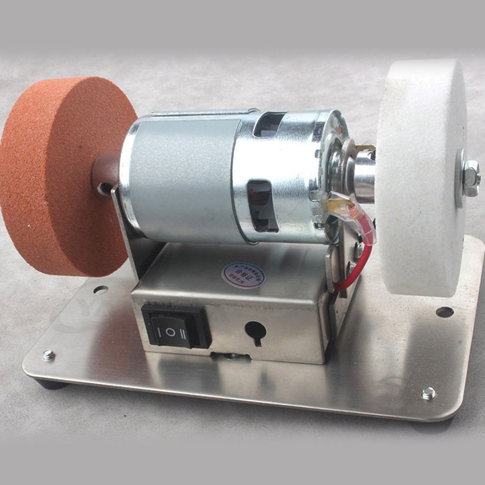 Electric Small Sander 100W Table Grinder 6000rpm Variable Speed Control For Cutter Sharpening Metal Polishing Projects