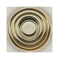 thumbnail image 4 of Round | Yellow Cream Ceramic Plant Saucer | High Fired Ecofriendly Clay - Sizes 8"-24" - FREE SHIPPING (11.5"W, YellowCream), 4 of 12
