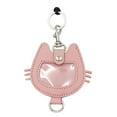thumbnail image 2 of lionlar Pet Hair Storage Keychain Commemorative Pet Memorial Gift PU Leather Keyring Pink, 2 of 9