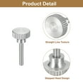 thumbnail image 4 of Tornillos de pulgar estriados M3x16mm, paquete de 5, tornillos de pulgar estriados de acero inoxidable plano, 4 of 5