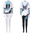 thumbnail image 3 of Disfraz de fantasía de Eve Stellar Blade para mujer adulta, mono, capa, traje de juego de rol, traje de carnaval de Halloween para mujer, 3 of 5