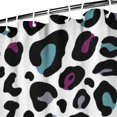thumbnail image 4 of Unique Leopard Print Waterproof Shower Curtain Fabric Bathroom Shower Curtain Featuring Dynamic Animal Spots Romantic Tropical Pattern Abstract Glitter Texture Cute Cartoon Style Machine Washable with, 4 of 5