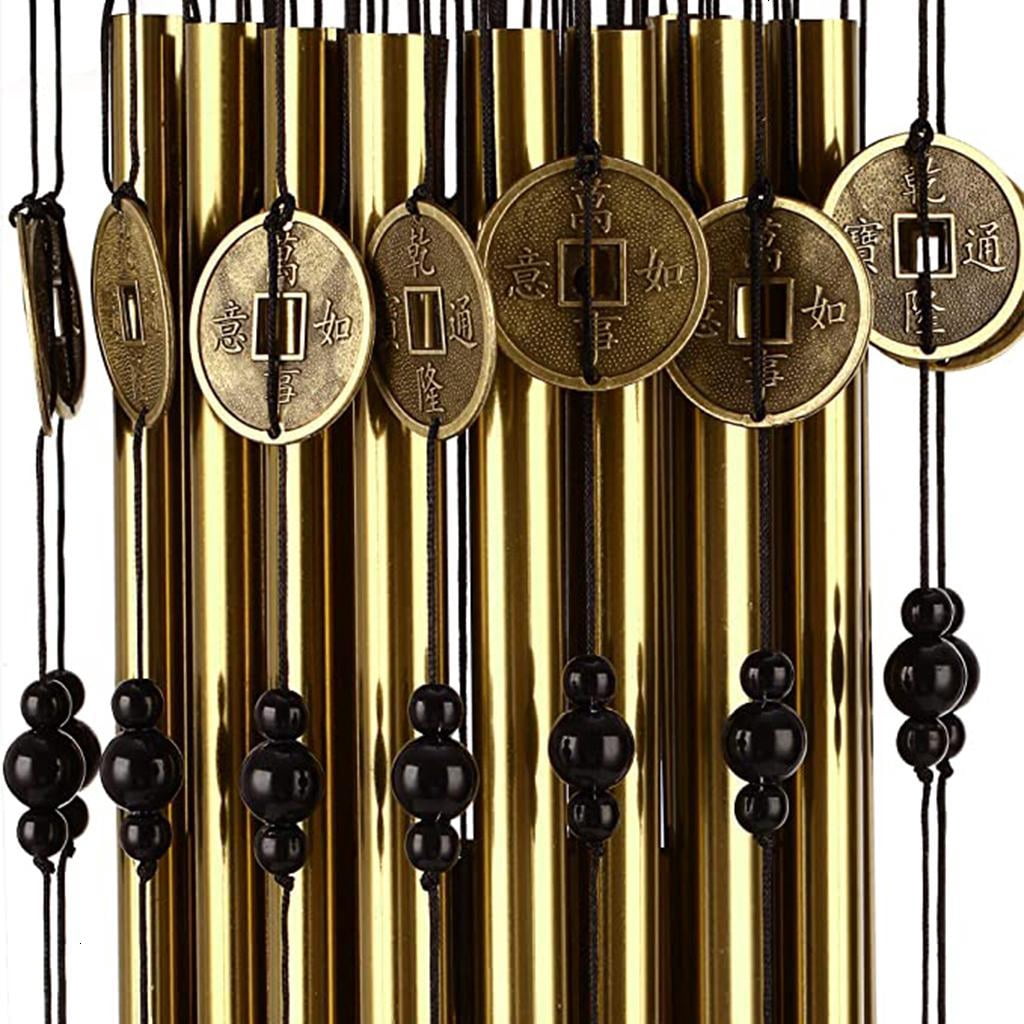 Outdoor Indoor Metal Tube Wind with Copper Large Windchimes for Patio Garden Terrace