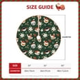 thumbnail image 2 of Lukts Festive Forest Friends Print Color Life Christmas Tree Skirt, Winter Holiday Tree Mat Decoration ,Can be Used as A Shawl-, 2 of 6