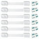 thumbnail image 1 of 6 Pack Cabinet Locks For Babies Safety Kit, Child Proof Cabinets Locks, Baby Proofing Latches For Cabinets And Drawers, Door,toilet, Fridge & More. Ad, 1 of 3
