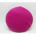 thumbnail image 2 of Multi Rose Motifs Felt 15-inch Round Decorative Throw Pillow (Fuchsia, Case + Insert), 2 of 7