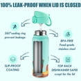 thumbnail image 6 of Oldley Insulate Water Bottle,  20 oz Green Dinosaur Stainless Steel 304 Water Bottle with Lid and Straw, 6 of 7
