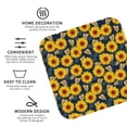 thumbnail image 3 of Naloa Sunflowers Coasters for Set of 4 - PU Leather Coasters, Coasters for Table Cup Tea Coffee Beer, Decorative for Kitchen Homedecor (Round), 3 of 6