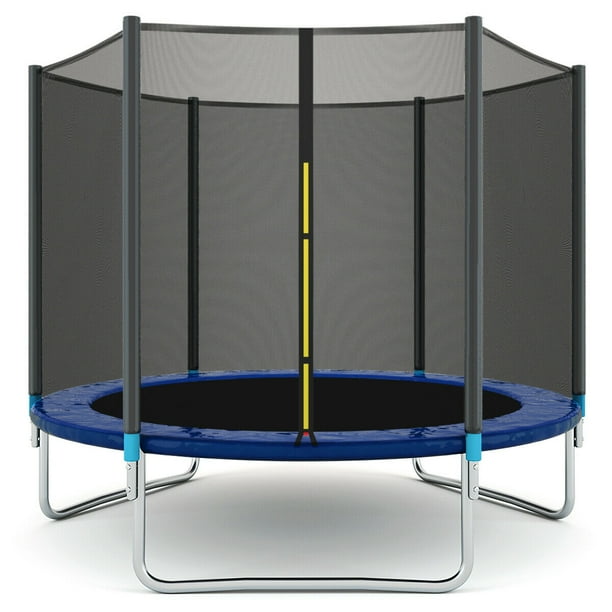 Gymax 8 Ft Trampoline Combo Bounce Jump Safety Enclosure Net W Spring Safety Pad Walmart Com Walmart Com